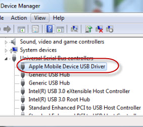 Apple mobile device usb driver